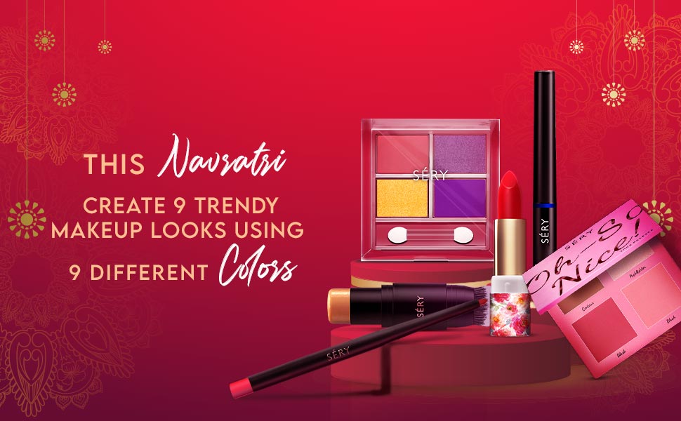 This Navratri Create 9 Trendy Makeup Looks Using 9 Different Colors