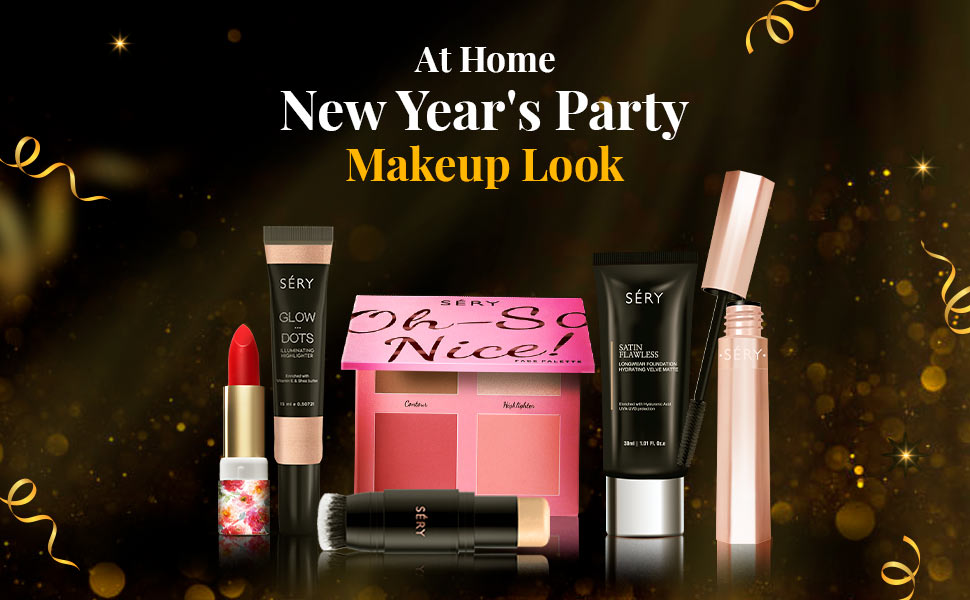 At Home New Year Party Makeup Look